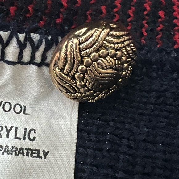 Vtg Edinburgh Scotland Cardigan Sweater Medium Wool Blend Heritage Christmas - Picture 9 of 10